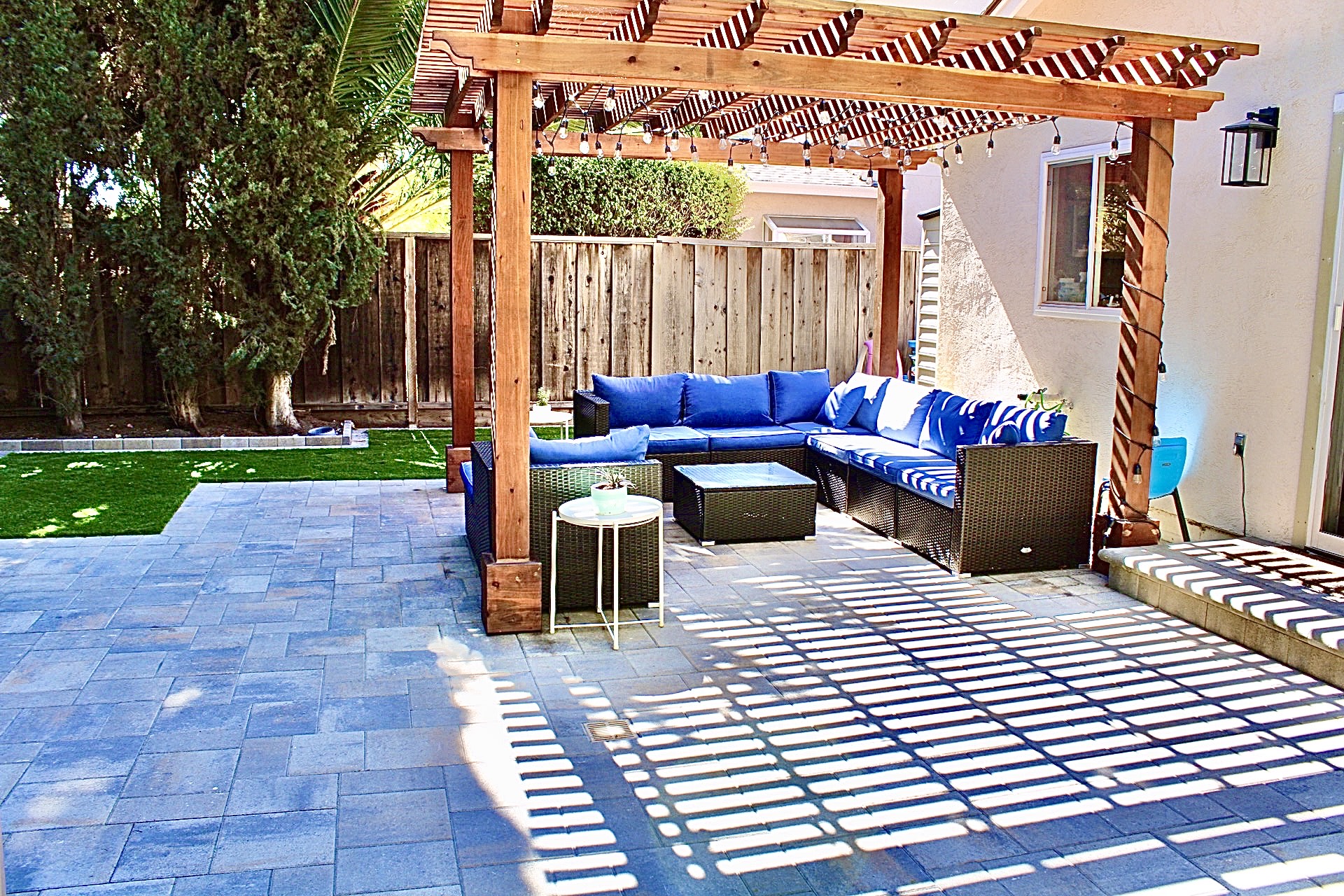Backyard, Concord Altas Pavers Patio, Driveway, Walkway and